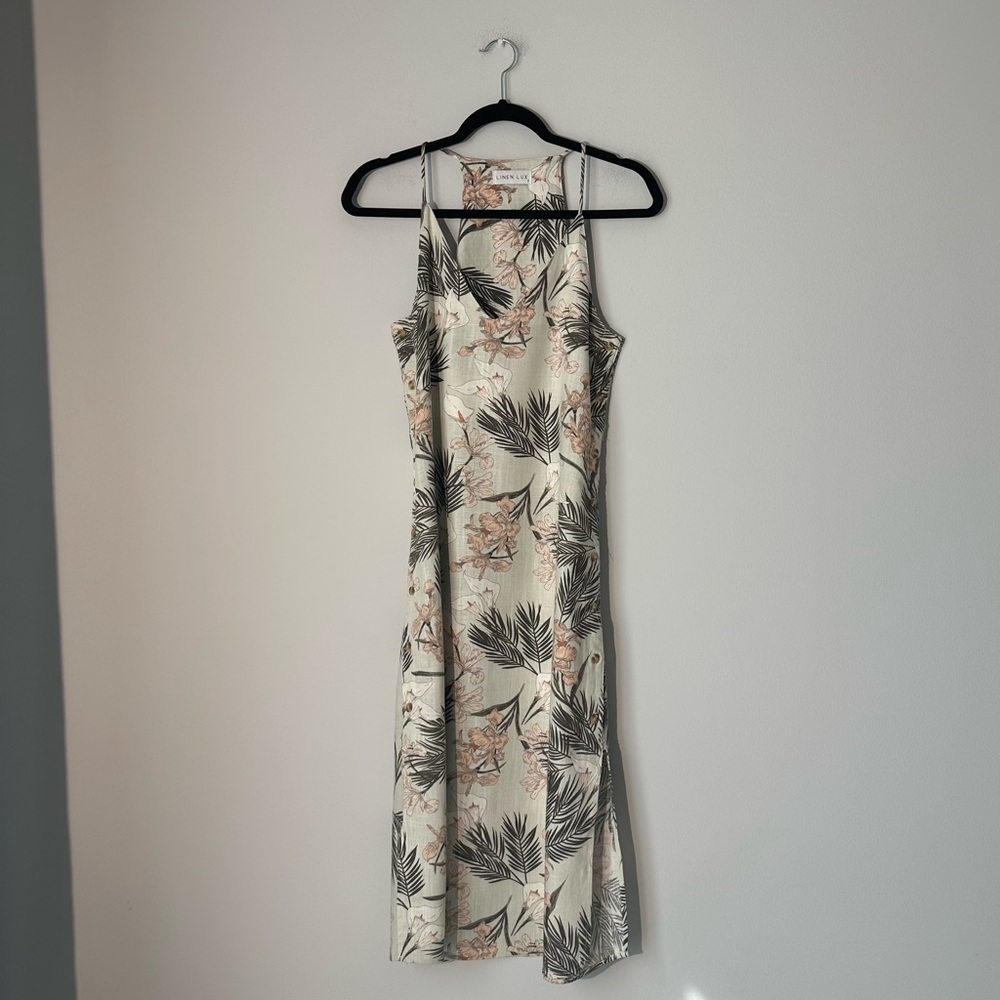 Linen lux dress size s